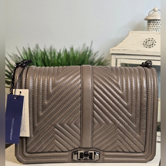 Rebecca Minkoff Geo Quilted Jumbo Shoulder Bag - Picture 1 of 10